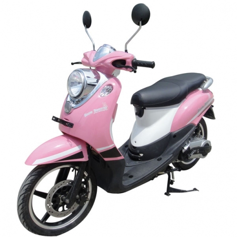 Scooter de color rosa